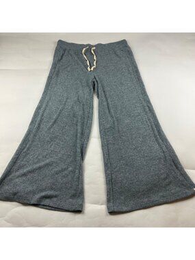 Rip Curl Blue Slate Plush Ribbed Knit Wide Leg Lounge Pant XL